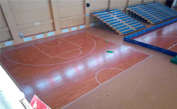 河南柞木篮球木地板结构