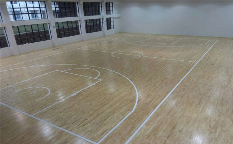 安徽硬木企口篮球木地板施工