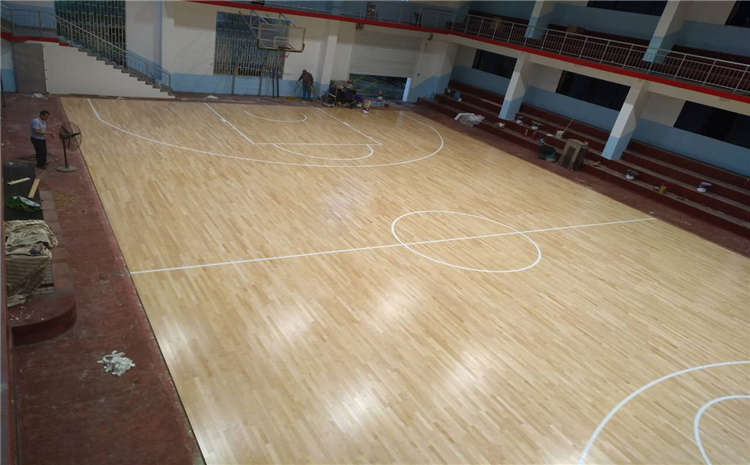 西宁专用篮球场地板结构