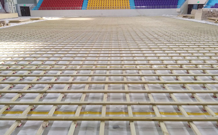 江苏体育馆运动木地板安装
