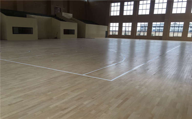 銀川硬木企口籃球場地板多少錢