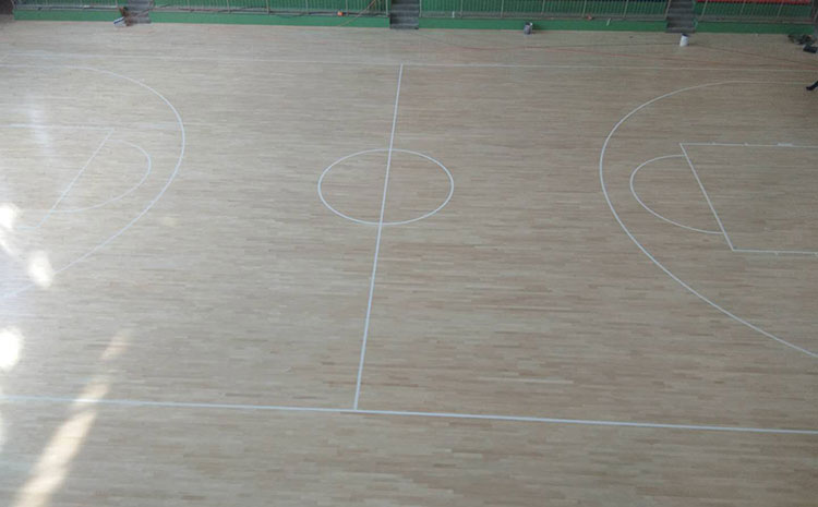 甘肅柞木籃球場地板厚度