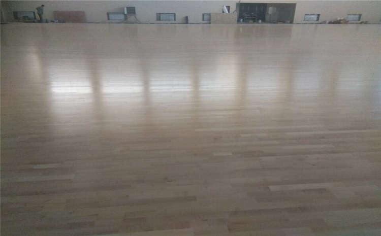 南昌柞木籃球場地板施工