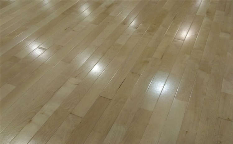 福建枫桦木篮球场地板安装