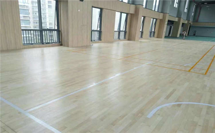 拉薩柞木籃球場地板施工技術(shù)