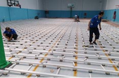运动木地板专业安装过程-4