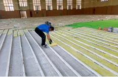 运动木地板专业安装过程-6
