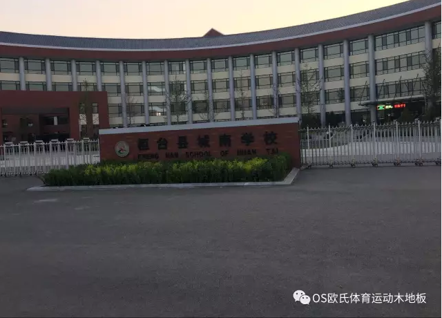 淄博市桓台县城南学校体育馆木地板案例图1