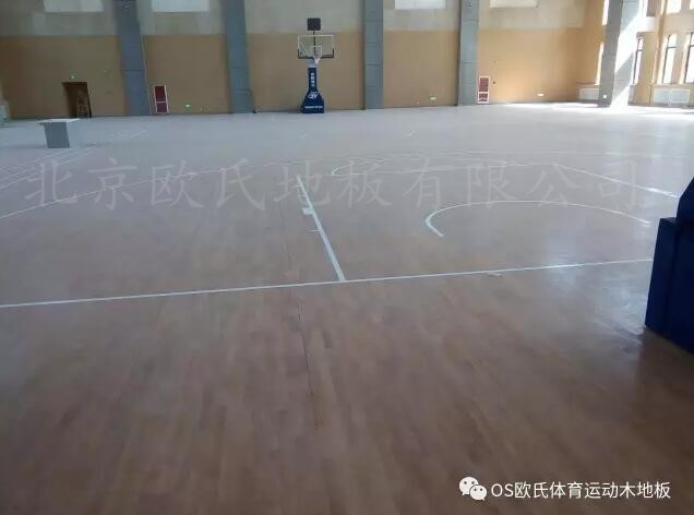 淄博市桓台县城南学校体育馆木地板案例图3