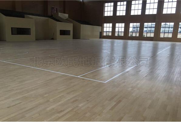 福州雷甸镇中心小学篮球馆木地板案例-4