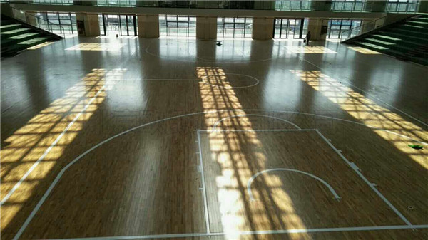 贵州省遵义市习水县**中学篮球馆木地板案例