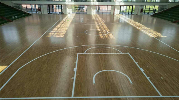 贵州省遵义市习水县**中学篮球馆木地板案例