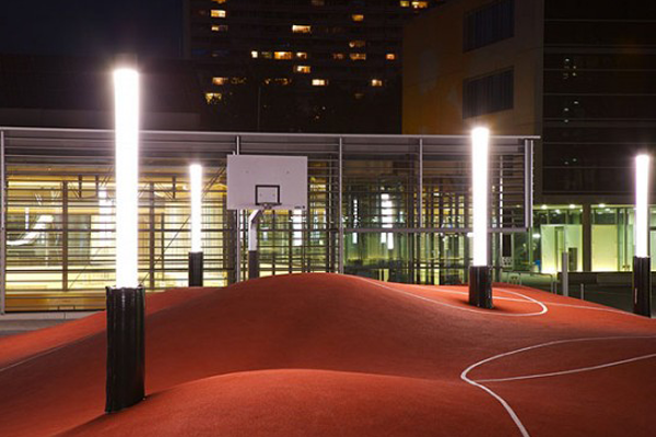 慕尼黑的3D篮球场