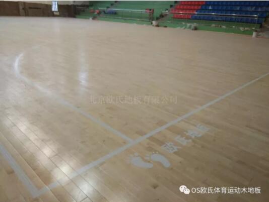 陕西延安吴起高级中学体育馆木地板案例