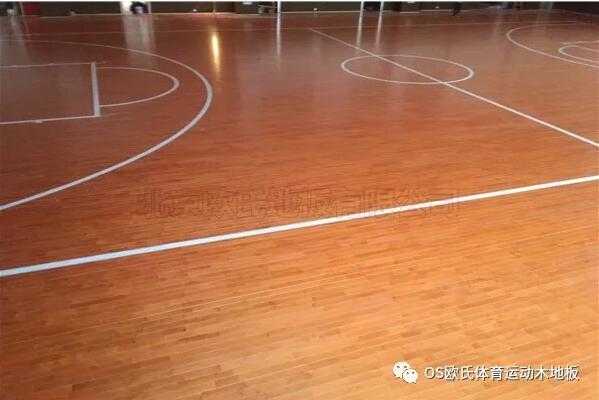 浙江湖州市吴兴区吴兴实验中学篮球木地板铺设工程