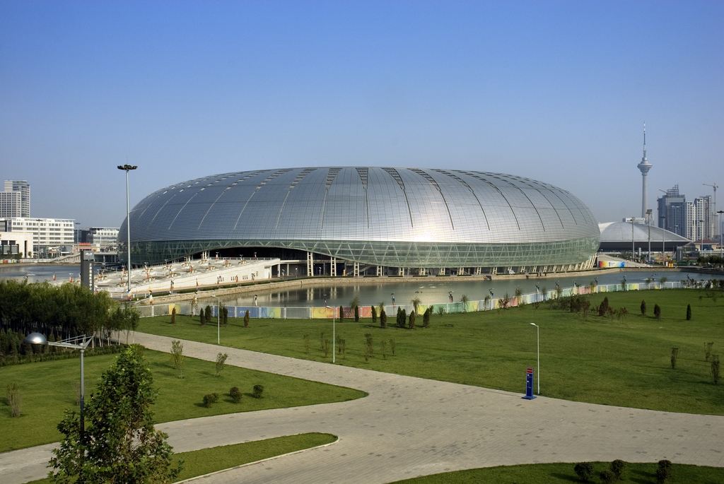 中国体育馆排名  NO：8   天津奥林匹克中心体育场（水滴）
