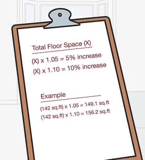 如何测量地板场地和地板用量
