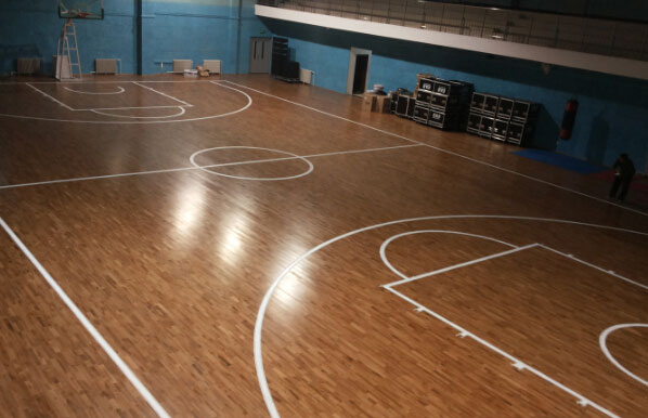 北京房山篮球运动木地板：房山长沟中学运动木地板铺设案例
