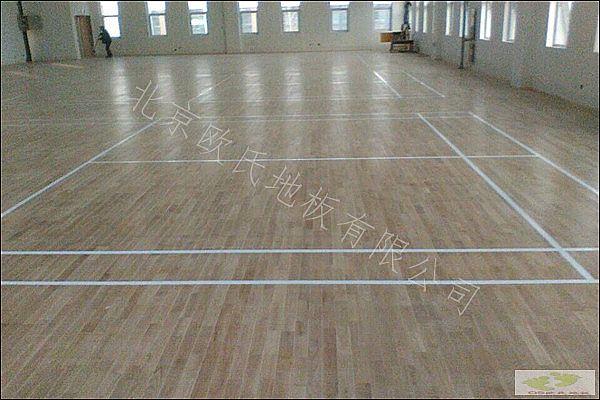 徐州北辰小学羽毛球运动木地板案例
