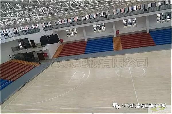 贵州省毕节市织金县育才学校篮球馆木地板案例
