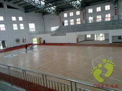 河北丰宁第三中学篮球木地板欧氏地板案例